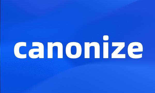 canonize