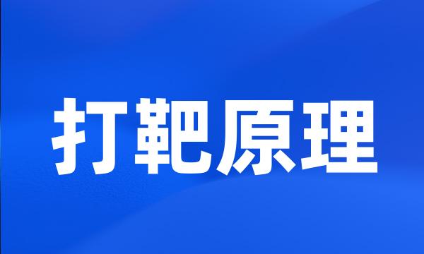 打靶原理