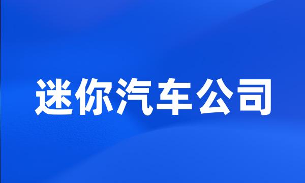 迷你汽车公司