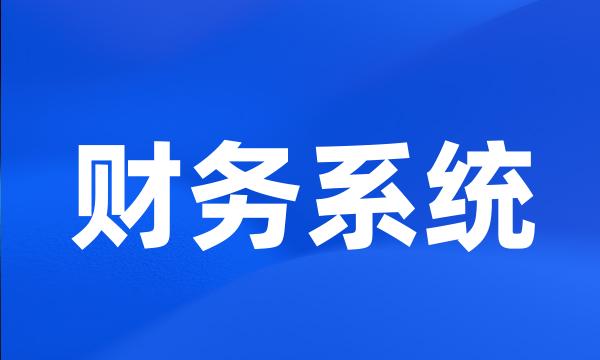 财务系统