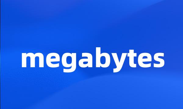 megabytes