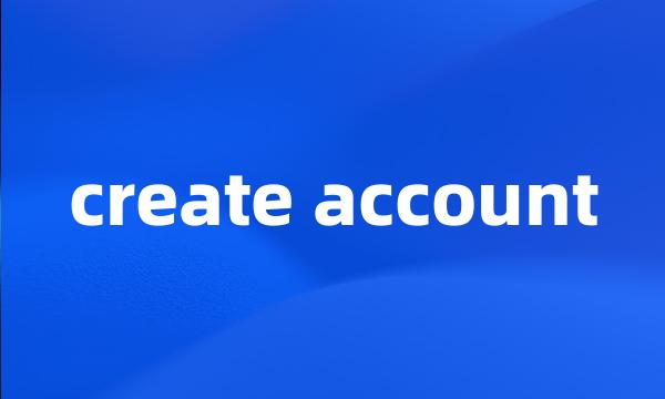 create account