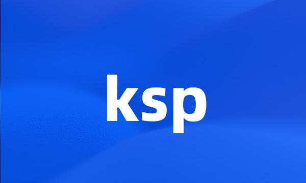 ksp