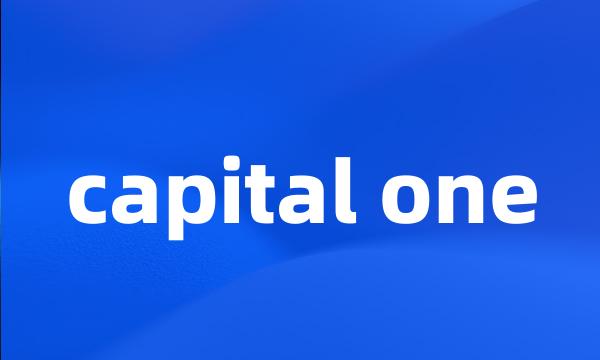 capital one