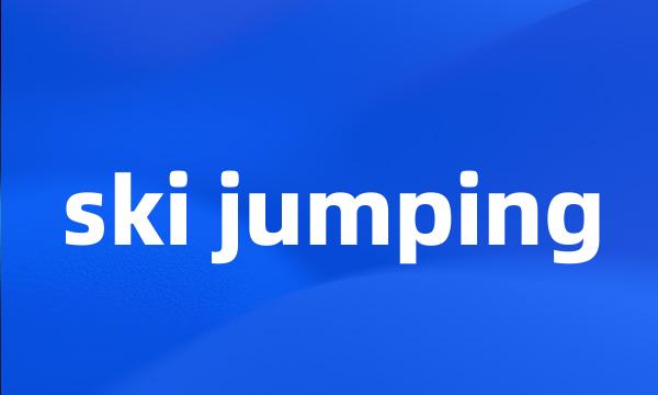 ski jumping