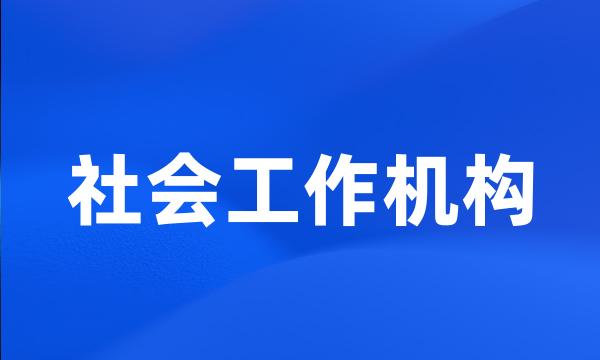 社会工作机构