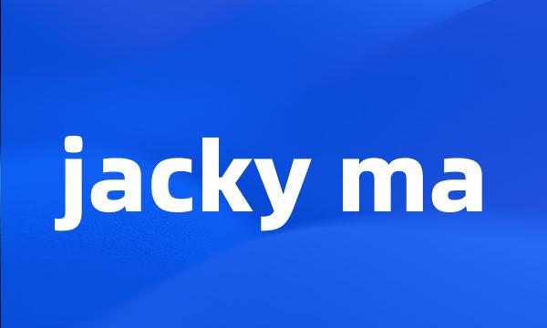 jacky ma