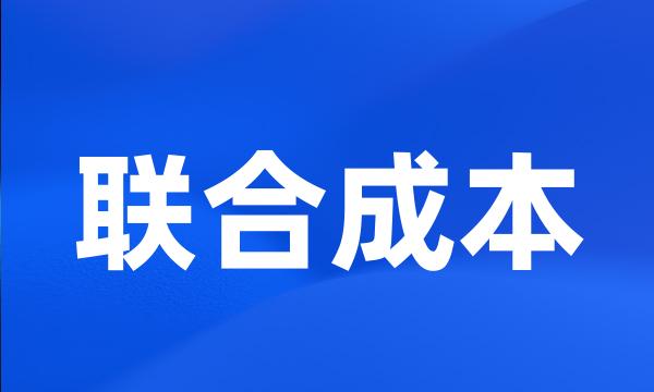 联合成本