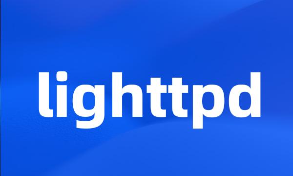 lighttpd