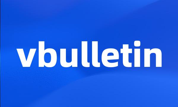 vbulletin