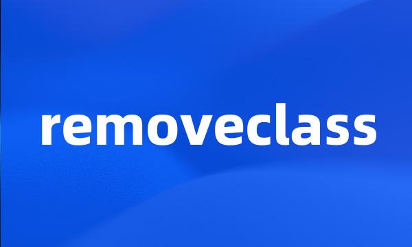 removeclass