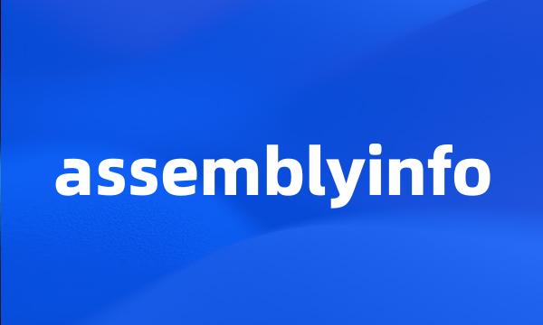 assemblyinfo