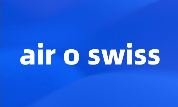 air o swiss