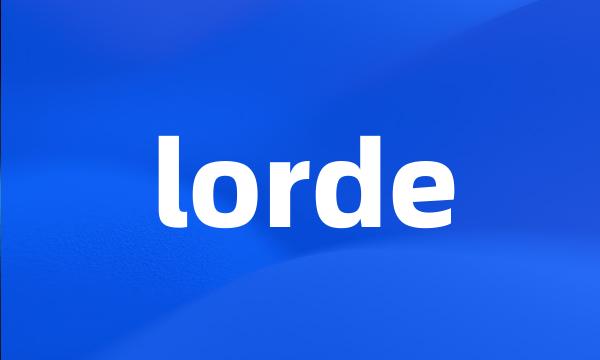 lorde