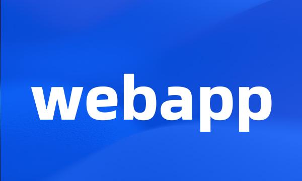 webapp