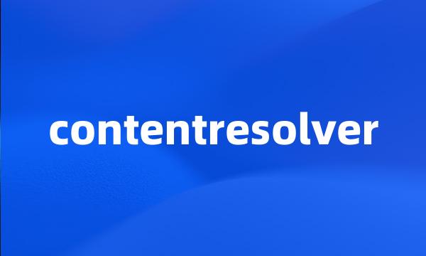 contentresolver