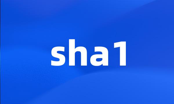 sha1