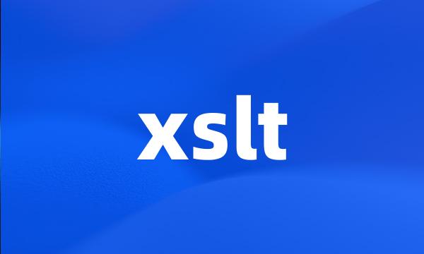 xslt