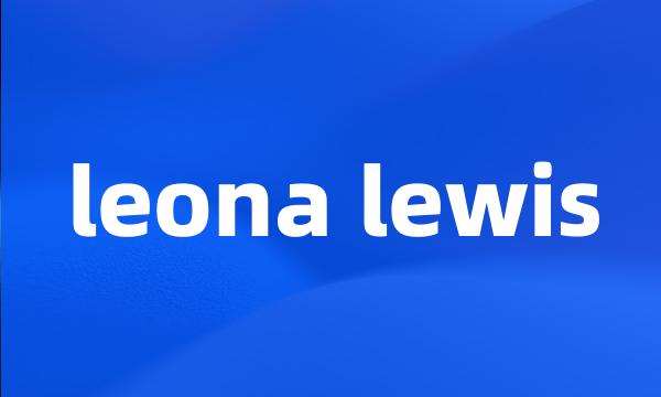 leona lewis