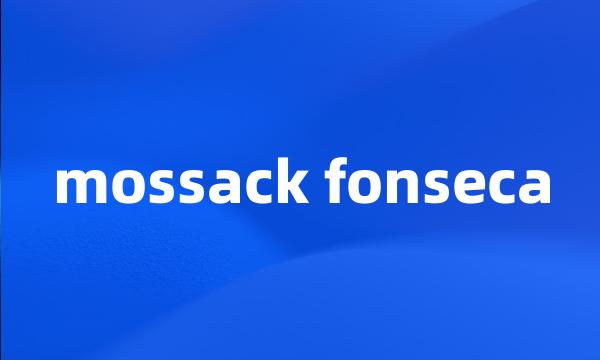 mossack fonseca