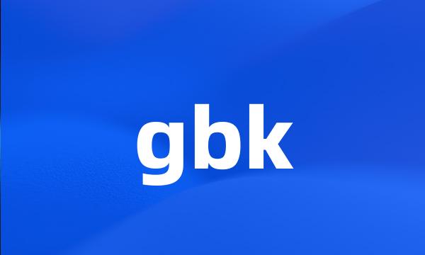 gbk