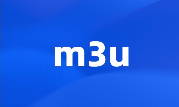 m3u