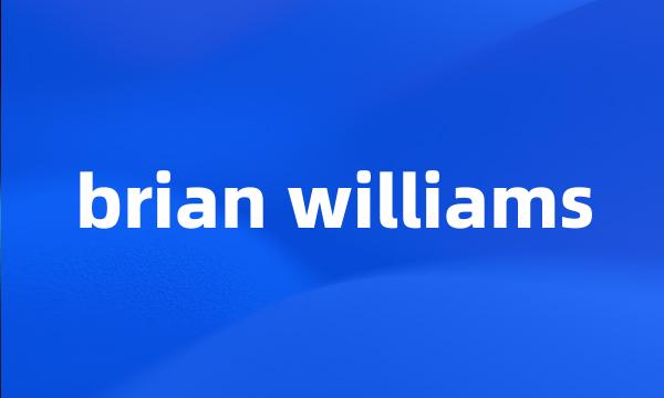 brian williams