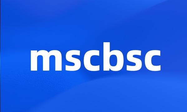 mscbsc