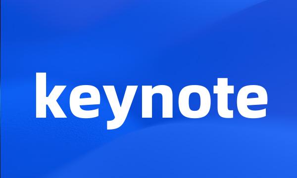 keynote