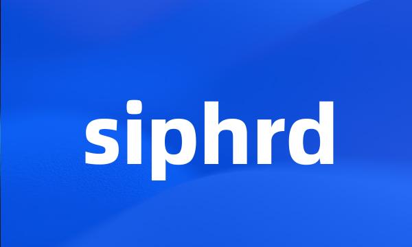 siphrd