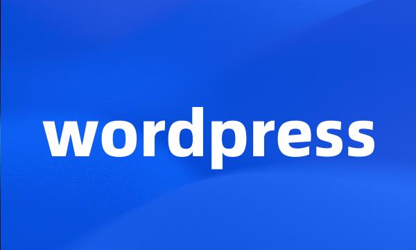 wordpress