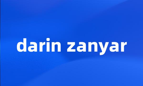 darin zanyar