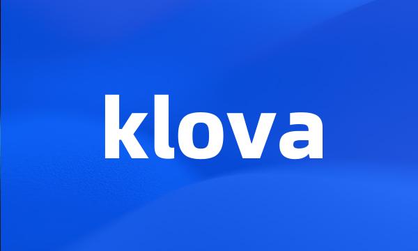 klova