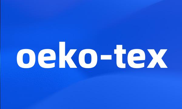 oeko-tex