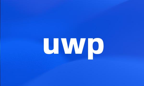 uwp