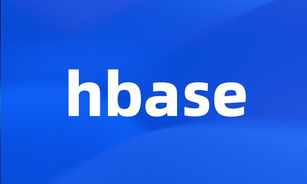 hbase