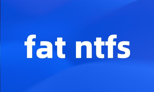 fat ntfs