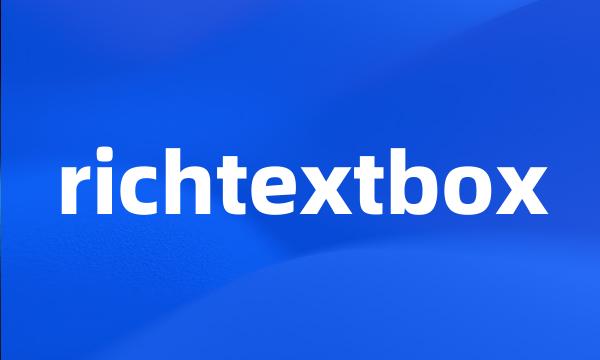 richtextbox