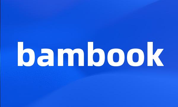 bambook