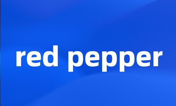 red pepper