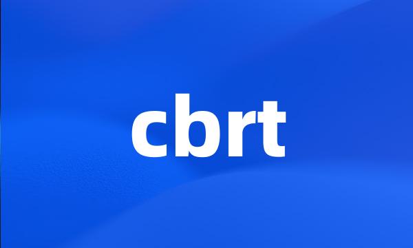 cbrt