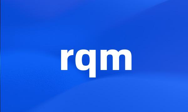 rqm