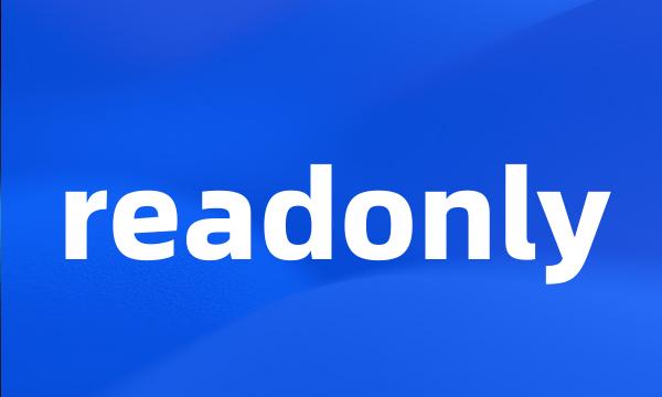 readonly