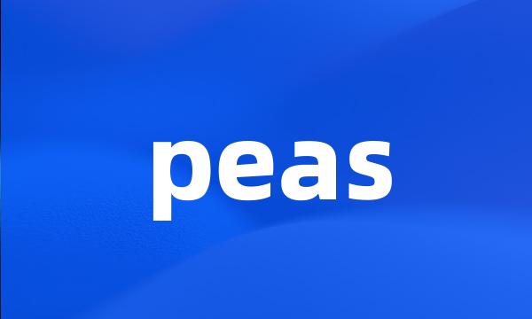 peas