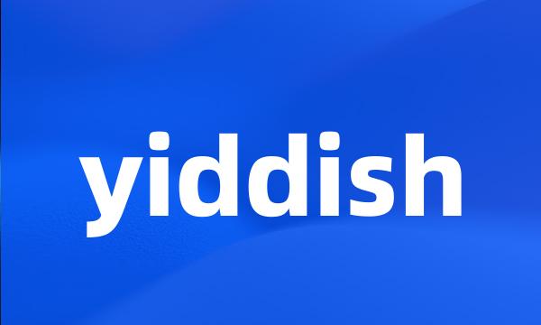 yiddish