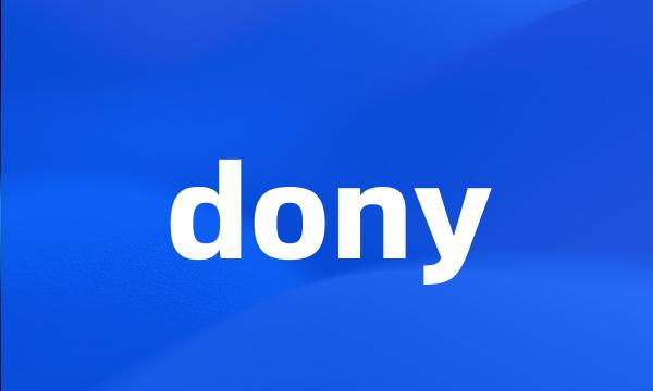 dony