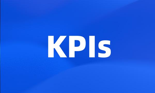 KPIs