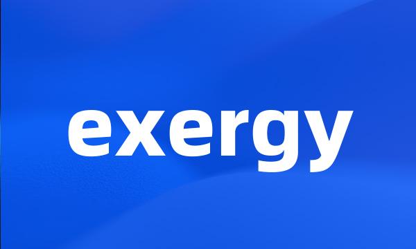 exergy