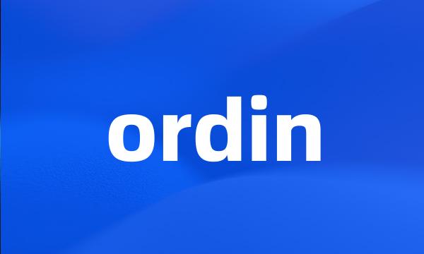 ordin