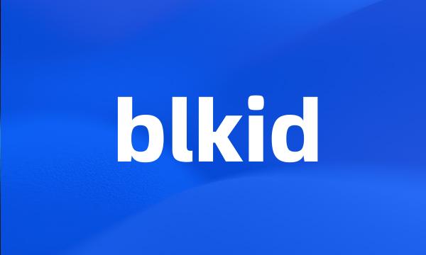 blkid